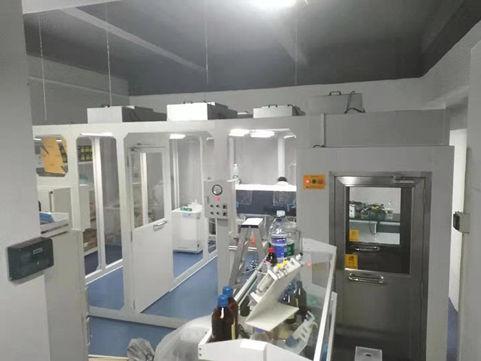 潔凈棚配風淋室和傳遞窗的效果